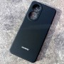 Чехол для Huawei Nova Y73, Silicone Case, с логотипом, черный