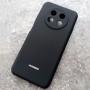 Чехол для Huawei Nova Y91, Silicone Case, с логотипом, черный
