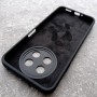 Чехол для Huawei Nova Y91, Silicone Case, с логотипом, черный
