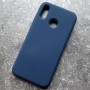 Чехол для Huawei P20 Lite, Silicone Case, темно-синий матовый