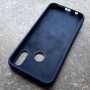 Чехол для Huawei P20 Lite, Silicone Case, темно-синий матовый