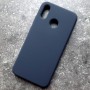 Чехол для Huawei P20 Lite, Silicone Case, темно-сине-серый матовый
