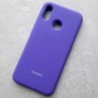 Huawei P20 Lite чехол Silicone Case, с логотипом, темный-фиолет
