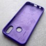 Huawei P20 Lite чехол Silicone Case, с логотипом, темный-фиолет