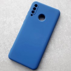 Чехол Silicone Cover для Huawei P30 Lite, темно-синий матовый