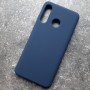 Чехол для Huawei P30 Lite, Silicone Case, темно-синий матовый