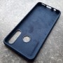 Чехол для Huawei P30 Lite, Silicone Case, темно-синий матовый
