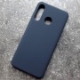 Чехол для Huawei P30 Lite, Silicone Case, темно-сине-серый