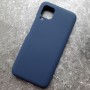 Чехол для Huawei P40 Lite, Silicone Case, темно-синий матовый