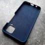 Чехол для Huawei P40 Lite, Silicone Case, темно-синий матовый