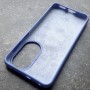Чехол на Хуавей П50, Silicone Case с логотипом Mi, фиолетовый