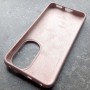Huawei P50, чехол Silicone Case с логотипом Mi, розовый песок