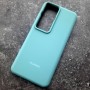 Чехол для Huawei P60 / P60 Pro, Silicone Case, с логотипом, ментол
