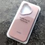Чехол для Huawei Pura 70, Silicone Case, с логотипом, розовый песок