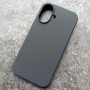 Чехол для iPhone 16 Silicone Case, с логотипом, серый