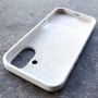 Чехол для iPhone 16 Silicone Case, с логотипом, белый