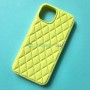 Чехол Silicone Case для Apple iPhone 12 / 12 Pro, с перфорацией, желтый