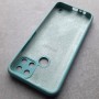 Чехол на Realme C21Y, Silicone Case, с логотипом, ментоловый