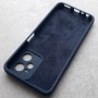 Чехол для Рилми С35, Silicone Case, с логотипом, темно-синий матовый