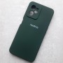 Чехол на Realme С35, Silicone Case, с логотипом, хаки