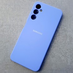 Чехол для Samsung A05S, Silicone Case, с логотипом, фиалка