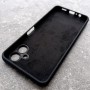 Чехол для Samsung A06, Silicone Case, с логотипом, черный Чехол для Samsung A06, Silicone Case, с логотипом, черный