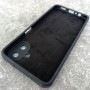 Чехол для Samsung A07, Silicone Case, с логотипом, черный