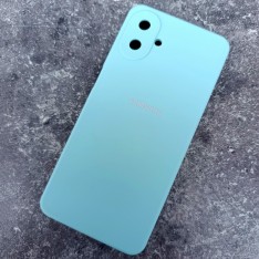 Чехол для Samsung A07, Silicone Case, с логотипом, мятный