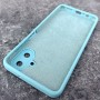 Чехол для Samsung A07, Silicone Case, с логотипом, мятный