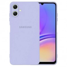 Чехол для Samsung A07, Silicone Case, с логотипом, фиалковый
