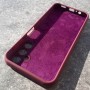 Чехол для Samsung A14, Silicone Case, с логотипом, марсала