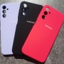 Чехол для Самсунг Гэлэкси А14, Silicone Case с логотипом, черный
