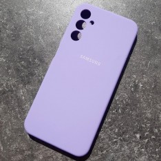 Самсунг А14, Silicone Case с логотипом, фиолетовый