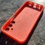 Чехол для Samsung A15 Silicone Case, с логотипом, неоново-оранжевый