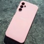 Чехол для Samsung A15 Silicone Case, с логотипом, розовый