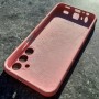 Чехол для Samsung A15 Silicone Case, с логотипом, розовый