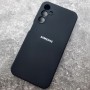 Чехол для Samsung A15 Silicone Case, с логотипом, черный
