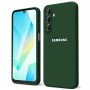 Чехол для Samsung A16 Silicone Case, с логотипом, хаки