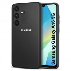 Чехол для Samsung A16 Silicone Case, с логотипом, черный