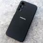 Чехол для Samsung A16 Silicone Case, с логотипом, черный