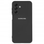 Чехол для Samsung A17, Silicone Case, с логотипом, черный