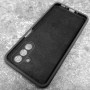 Чехол для Samsung A17, Silicone Case, с логотипом, черный