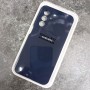 Чехол для Samsung A17, Silicone Case, с логотипом, синий