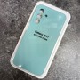 Чехол для Samsung A17, Silicone Case, с логотипом, мятный