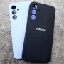 Чехол для Samsung A25 Silicone Case, с логотипом, черный