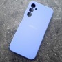 Чехол для Samsung A25 Silicone Case, с логотипом, фиалковый