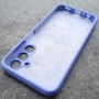 Чехол для Samsung A25 Silicone Case, с логотипом, фиалковый