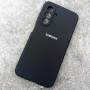 Чехол для Samsung A26 Silicone Case, с логотипом, черный Чехол для Samsung A26 Silicone Case, с логотипом, черный