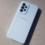 Чехол для Samsung A33 5G, Silicone Case с логотипом, светло-голубой
