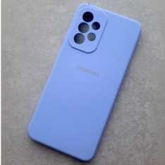Чехол для Samsung A33, Silicone Case, с логотипом, фиолетовый